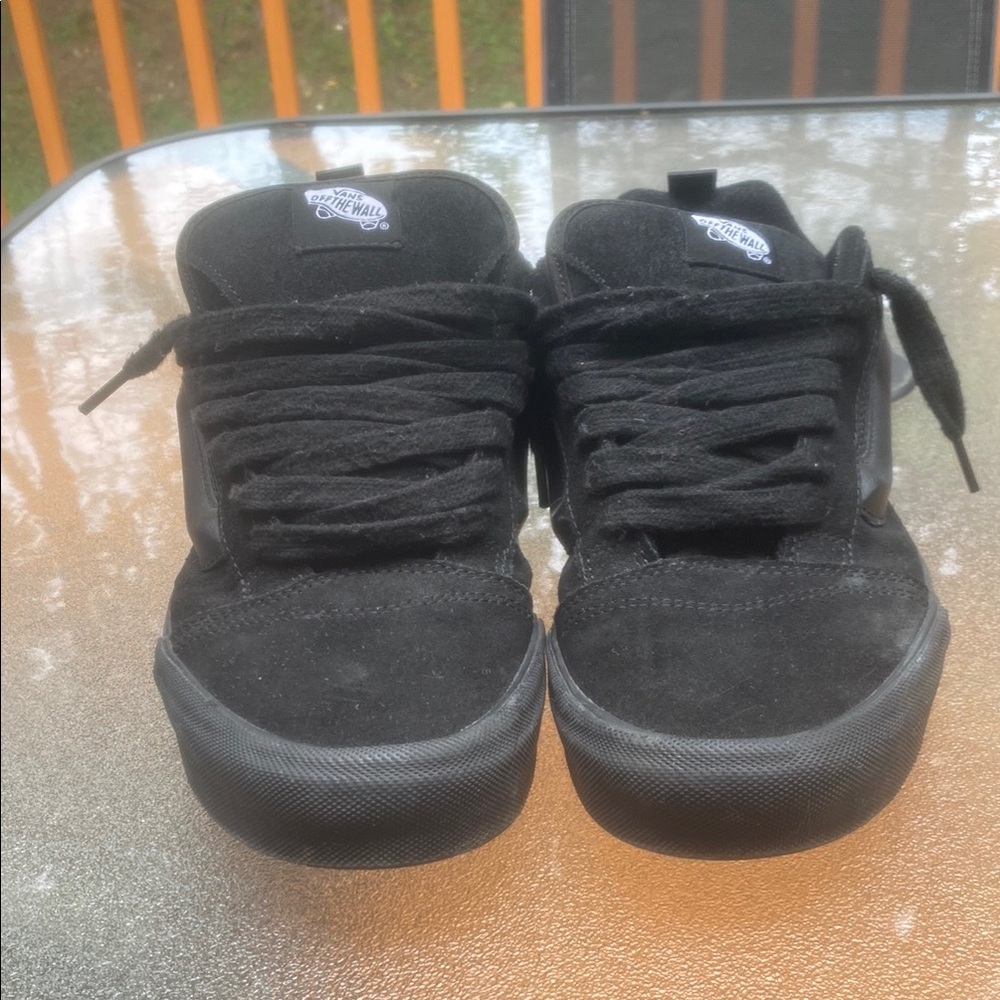 Men’s black KNU school vans size 11.5